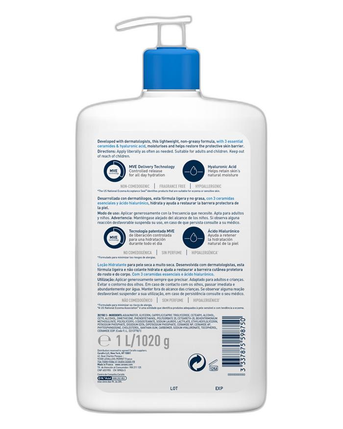 CeraVe Loción Hidratante 1 L