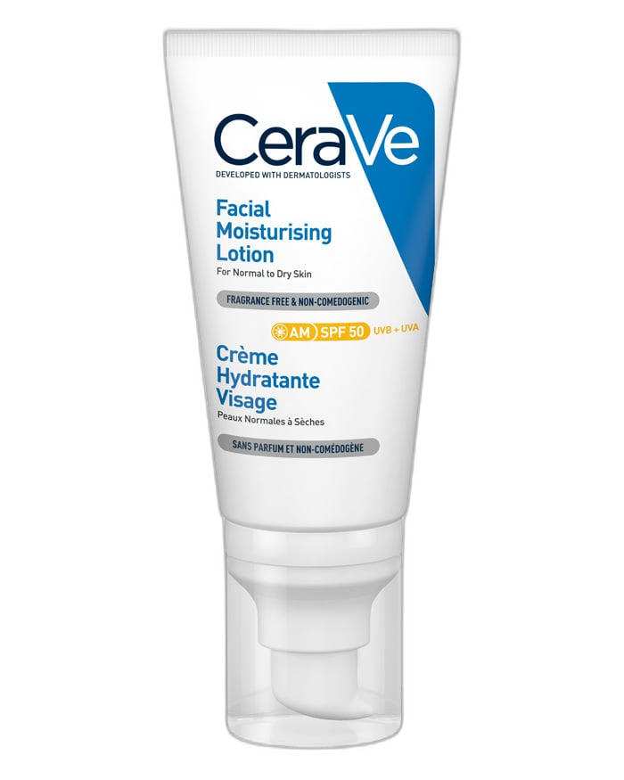 CeraVe Loción Hidratante de Rostro SPF 50 52 ml