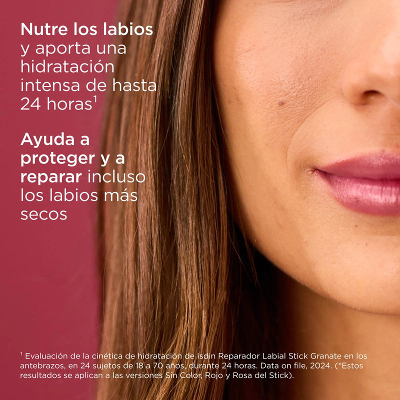 Isdin Reparador Labial Stick Granate con Ácido Hialurónico 4 gr