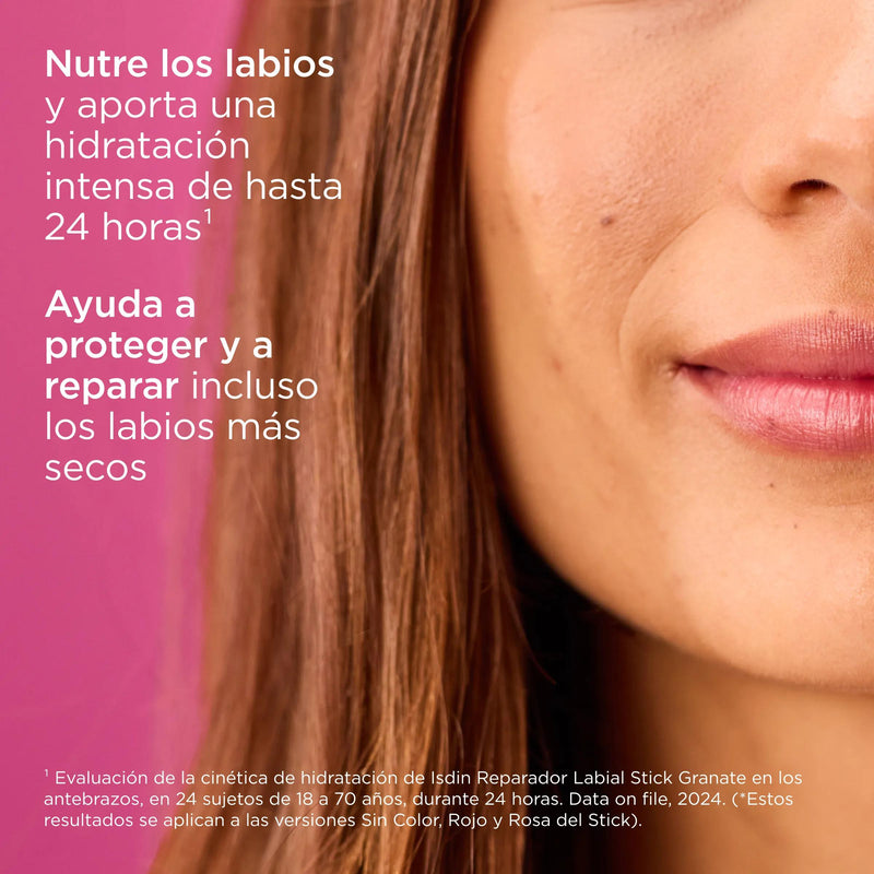 Isdin Reparador Labial Stick Rosa con Ácido Hialurónico 4 gr