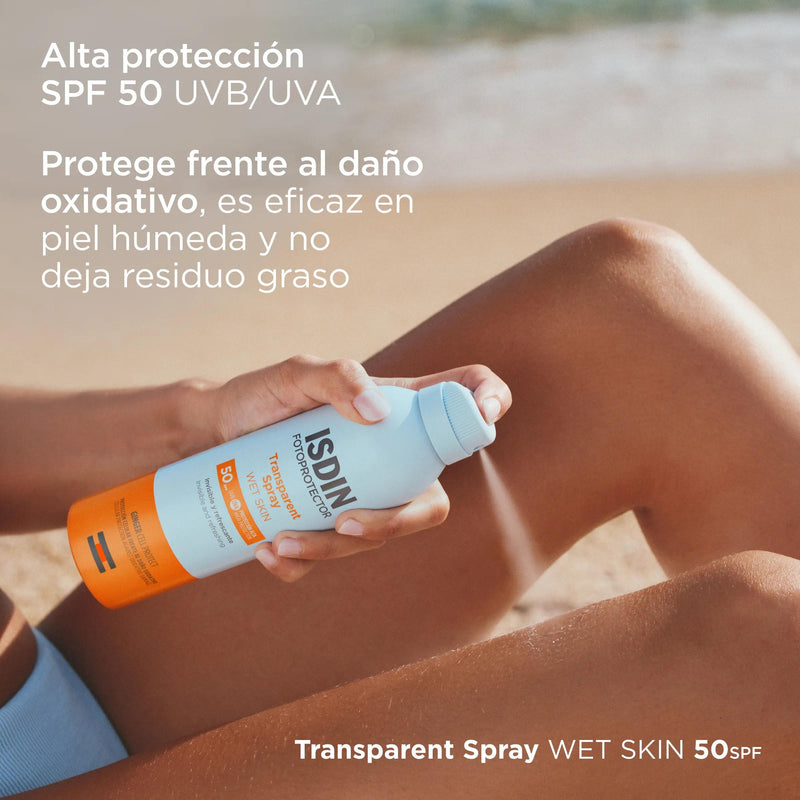 Isdin Fotoprotector SPF50 Spray Transparent Wet Skin 250 ml