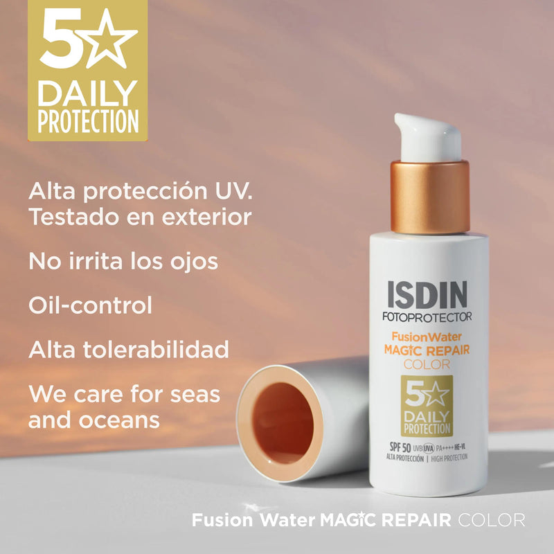 Isdin Fusion Water MAGIC Repair Color SPF50 50 ml