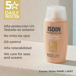 Isdin Fusion Water MAGIC COLOR Light SPF50 50 ml