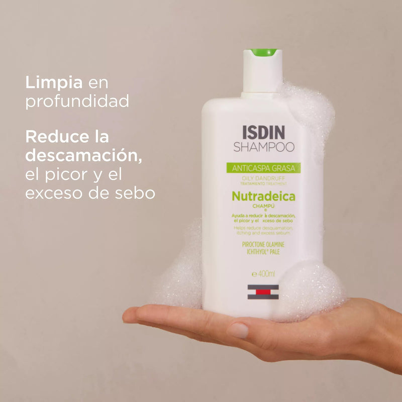 Isdin Nutradeica Champú Anticaspa Grasa 400 ml