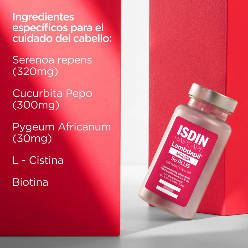 Isdin Lambdapil 5𝛂 Plus Cápsulas 60 cápsulas blandas