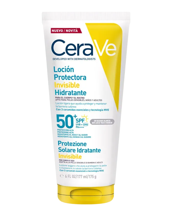 CeraVe Loción Protectora Invisible Hidratante SPF50+ 75 ml
