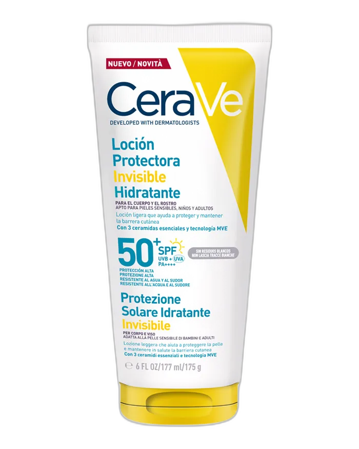 CeraVe Loción Protectora Invisible Hidratante SPF50+ 177 ml