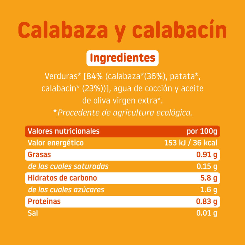 Smileat Tarrito de Calabaza y Calabacín 230 gr