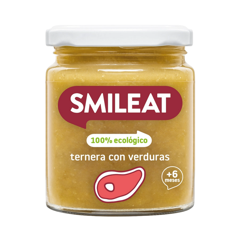 Smileat Tarrito de Ternera con Verduras 230 gr
