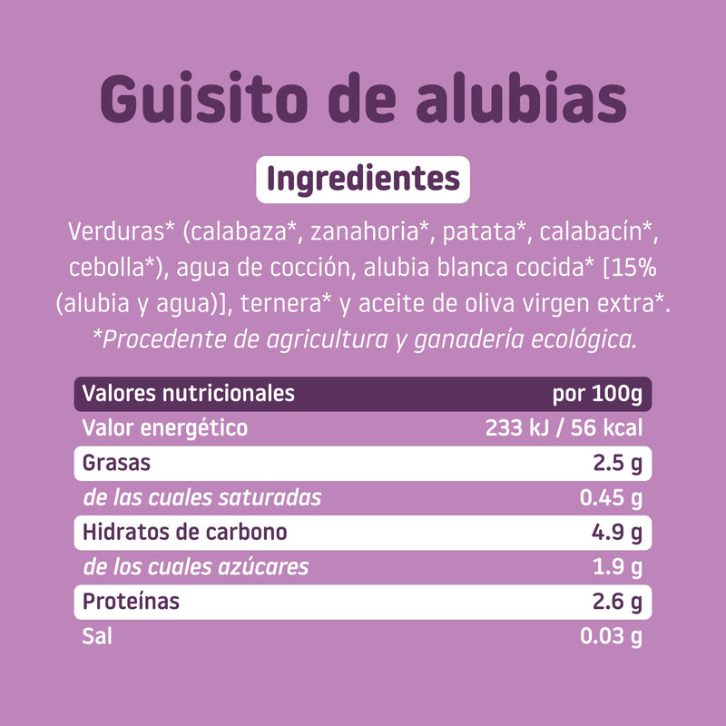 Smileat Tarrito de Guisito de alubias 230 gr