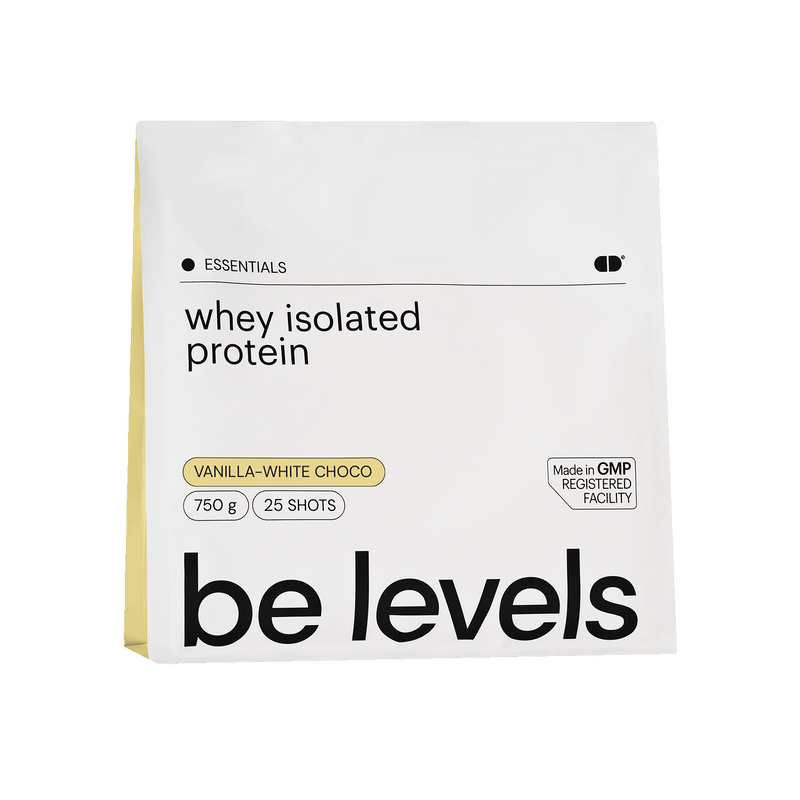 Be Levels Whey Isolated Protein 750 gr Vainilla / Choco Blanco