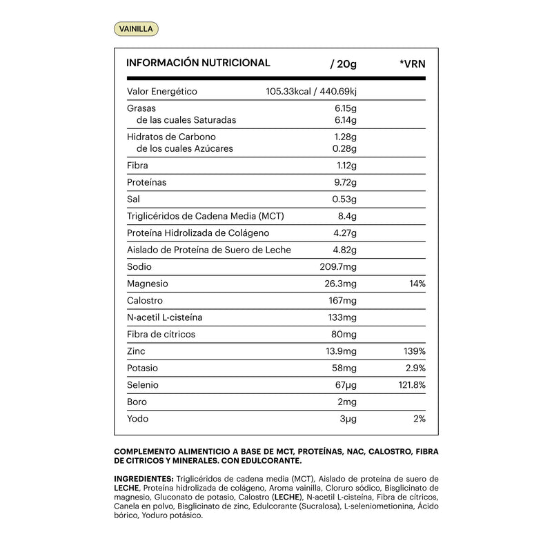 Be Levels Keto Powder 300 gr Vainilla