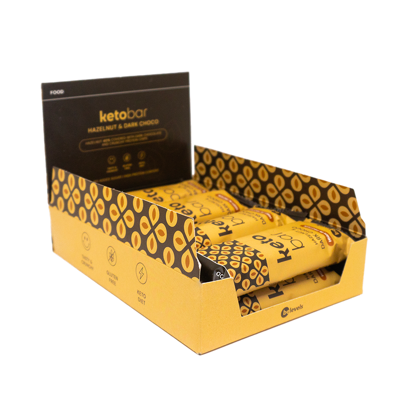 Be Levels Keto Protein Bar Avellana Box 8